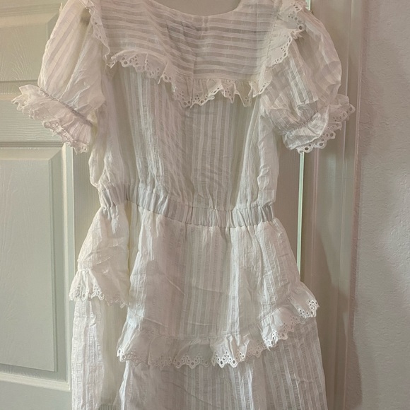 SHOPBOP MOON RIVER MINI WHITE EYELIT DRESS - Picture 4 of 4